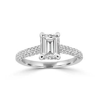 Stunning MicroPave Style Engagement Ring