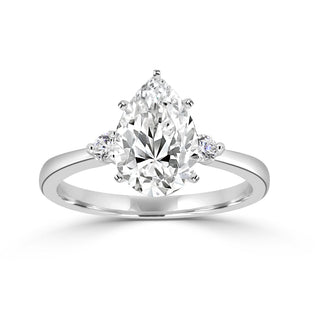 Classic Trellis Three Stone Engagement Ring