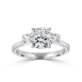 Classic Trellis Three Stone Engagement Ring