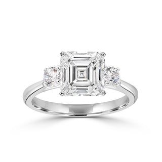 Classic Trellis Three Stone Engagement Ring