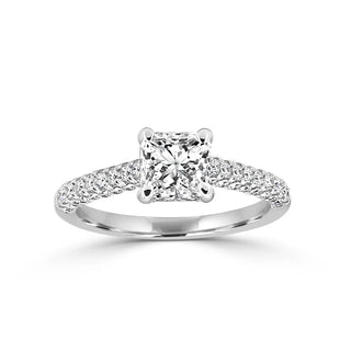 Stunning MicroPave Style Engagement Ring