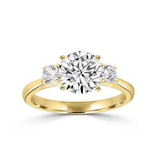 Classic Trellis Three Stone Engagement Ring