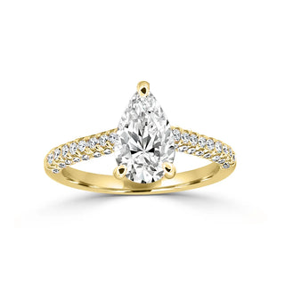 Stunning MicroPave Style Engagement Ring