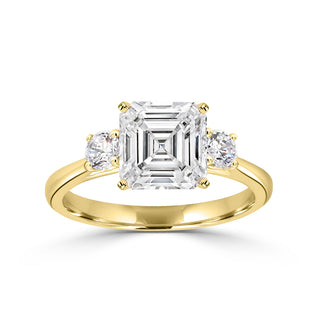 Classic Trellis Three Stone Engagement Ring