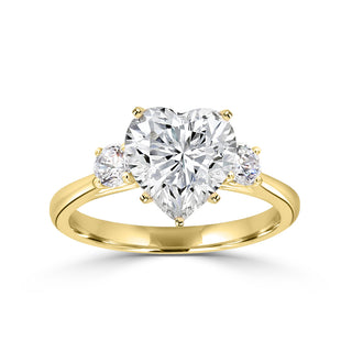 Classic Trellis Three Stone Engagement Ring