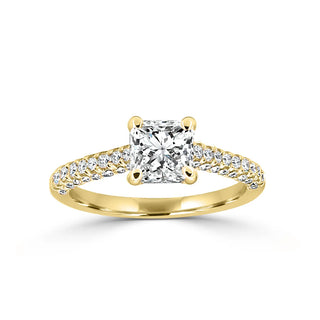 Stunning MicroPave Style Engagement Ring