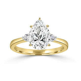 Classic Trellis Three Stone Engagement Ring