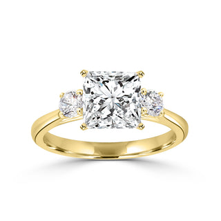 Classic Trellis Three Stone Engagement Ring