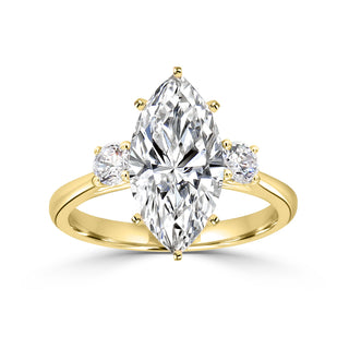 Classic Trellis Three Stone Engagement Ring