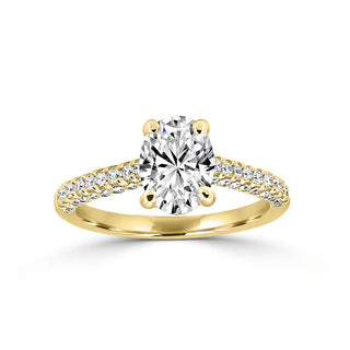 Stunning MicroPave Style Engagement Ring