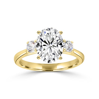 Classic Trellis Three Stone Engagement Ring